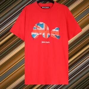 Palm Angels Men's Short Sleeve T-Shirt Red